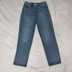 Vintage Style Jessica Simpson Mid-Wash Straight Leg Jeans